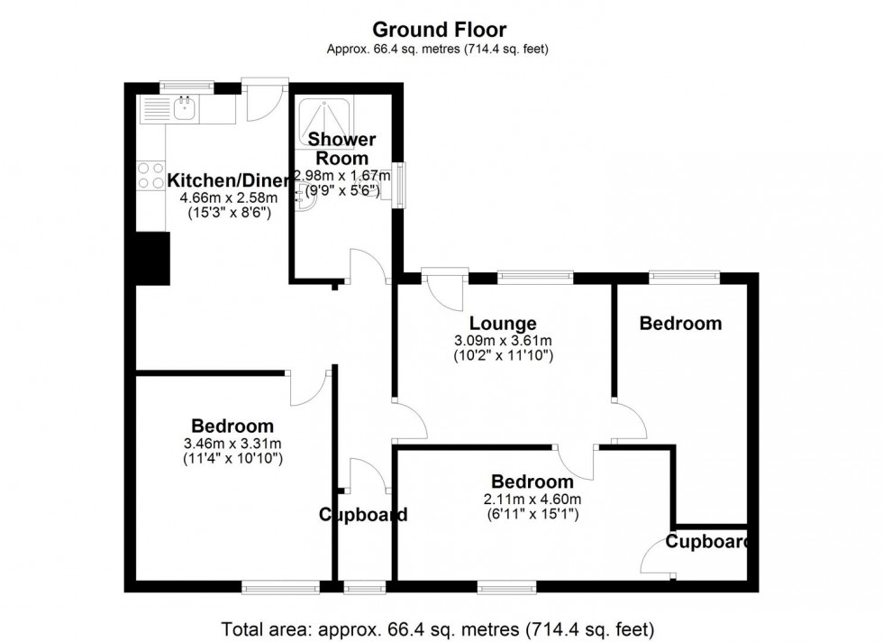 Floorplan for 18a Lawson Road, Broomhill