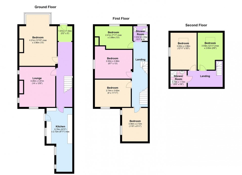 Floorplan for 10 Harcourt Road, Crookesmoor