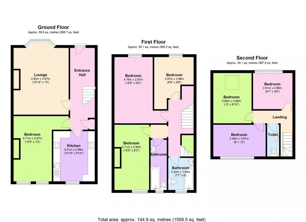 Floorplan for 381 Crookesmoor Road, Crookesmoor