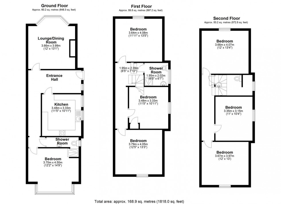 Floorplan for 453 Crookesmoor Road, Crookesmoor
