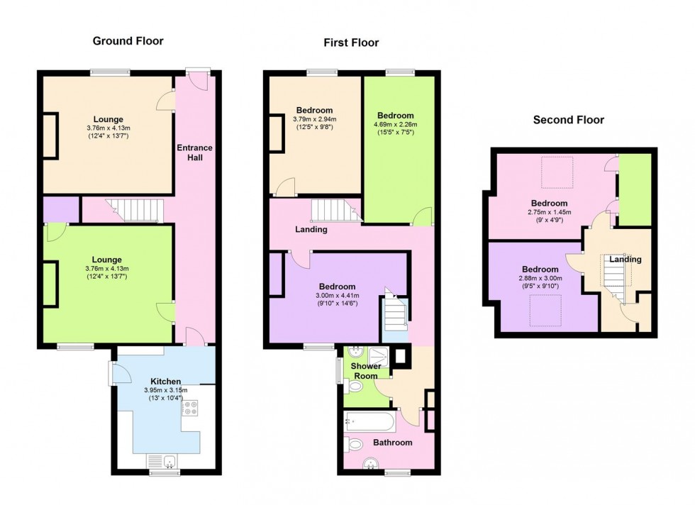 Floorplan for 221 Crookesmoor Road, Crookesmoor