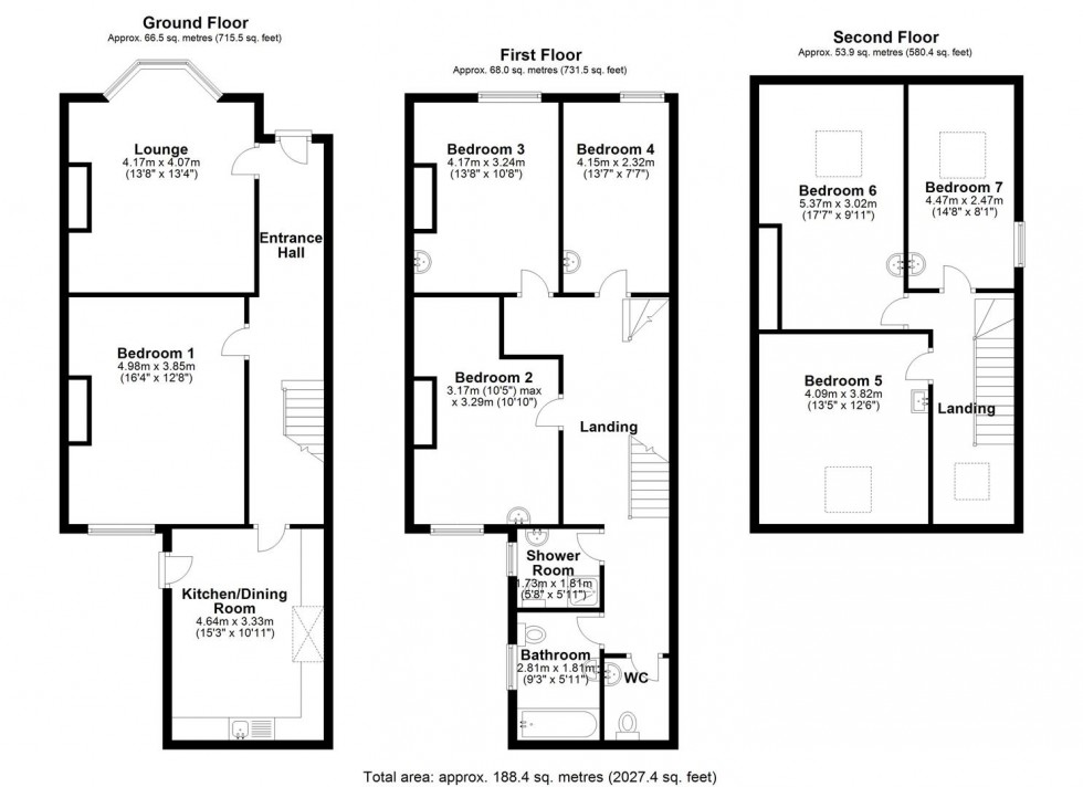Floorplan for 110 Harcourt Road, Crookesmoor