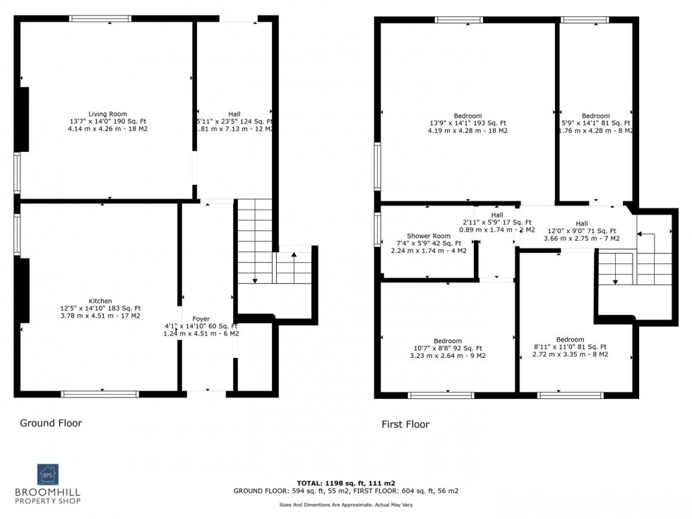 Floorplan for 97 Roebuck Road, Crookesmoor, Sheffield