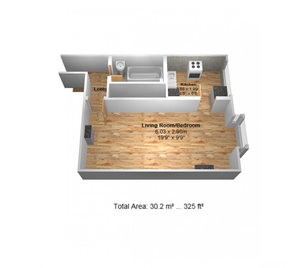 Floorplan for Flat 12, 112 Westbourne Road, Broomhill, Sheffield