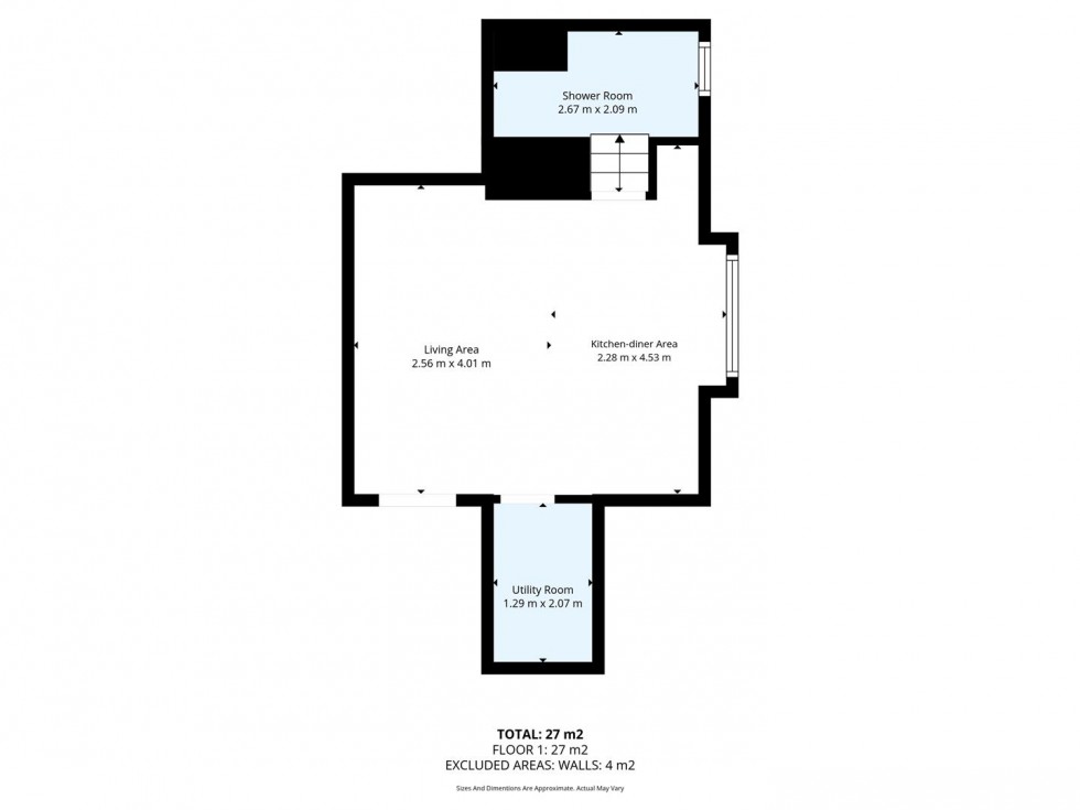 Floorplan for Flat 3, 2 Moorgate Avenue, Crookesmoor
